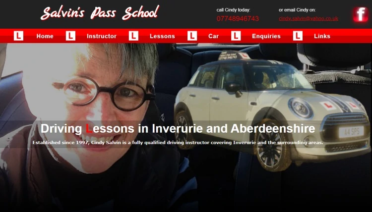 Inverurie Website Design Salvin's Pass School website